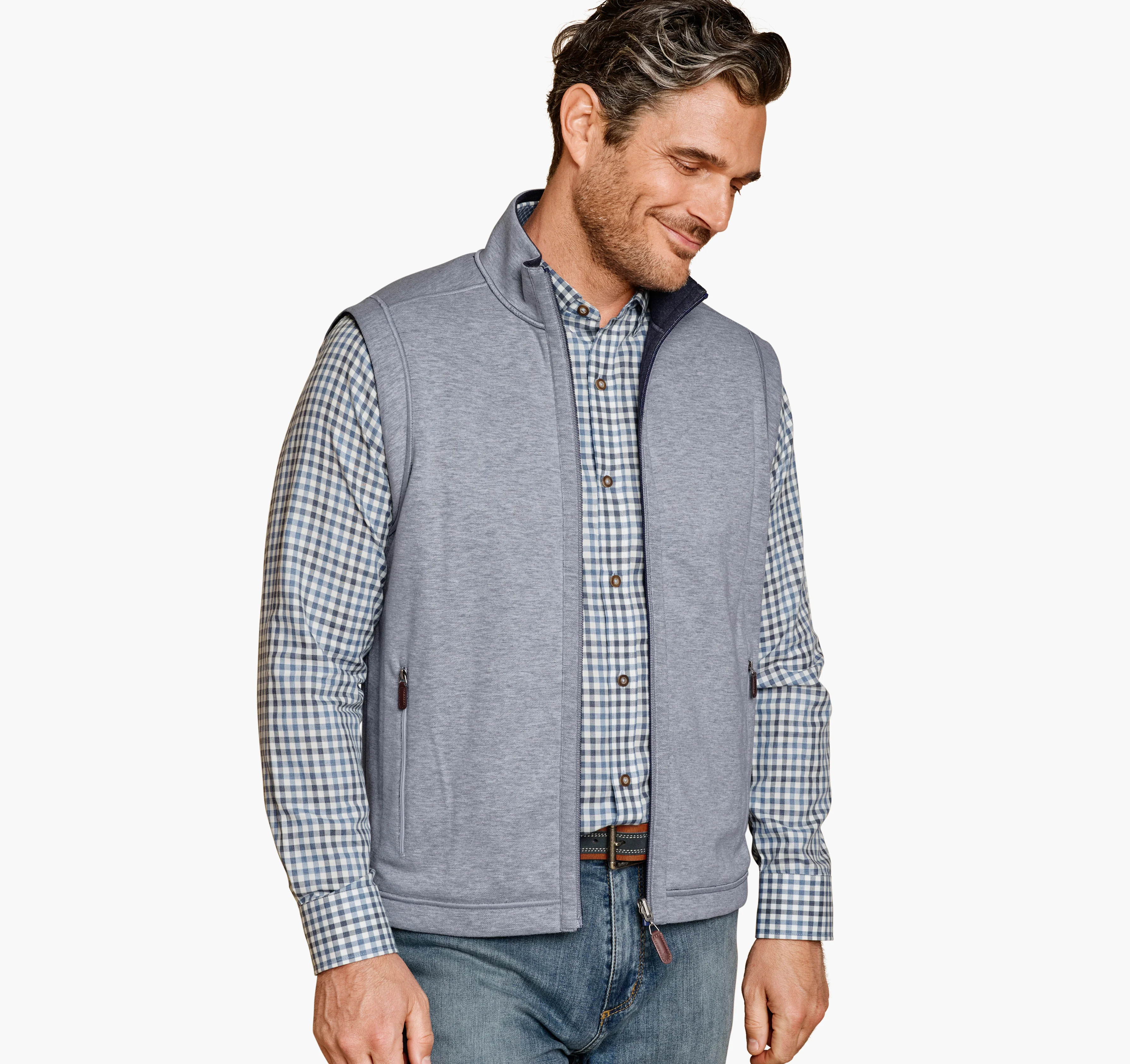 JOHNSTON & MURPHY - MENS Icon Reversible Vest - Image 2