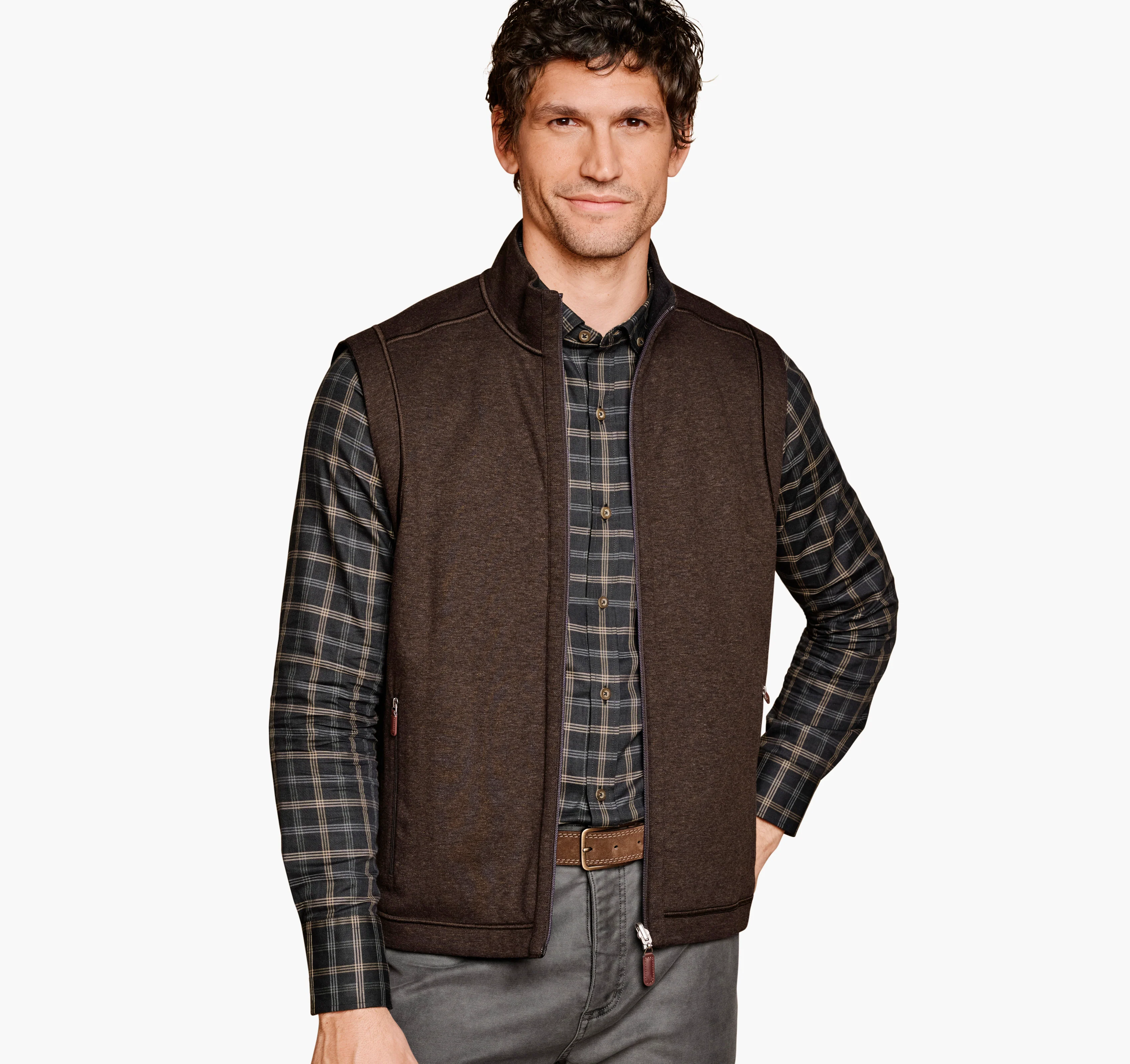 JOHNSTON & MURPHY - MENS Icon Reversible Vest - Image 2