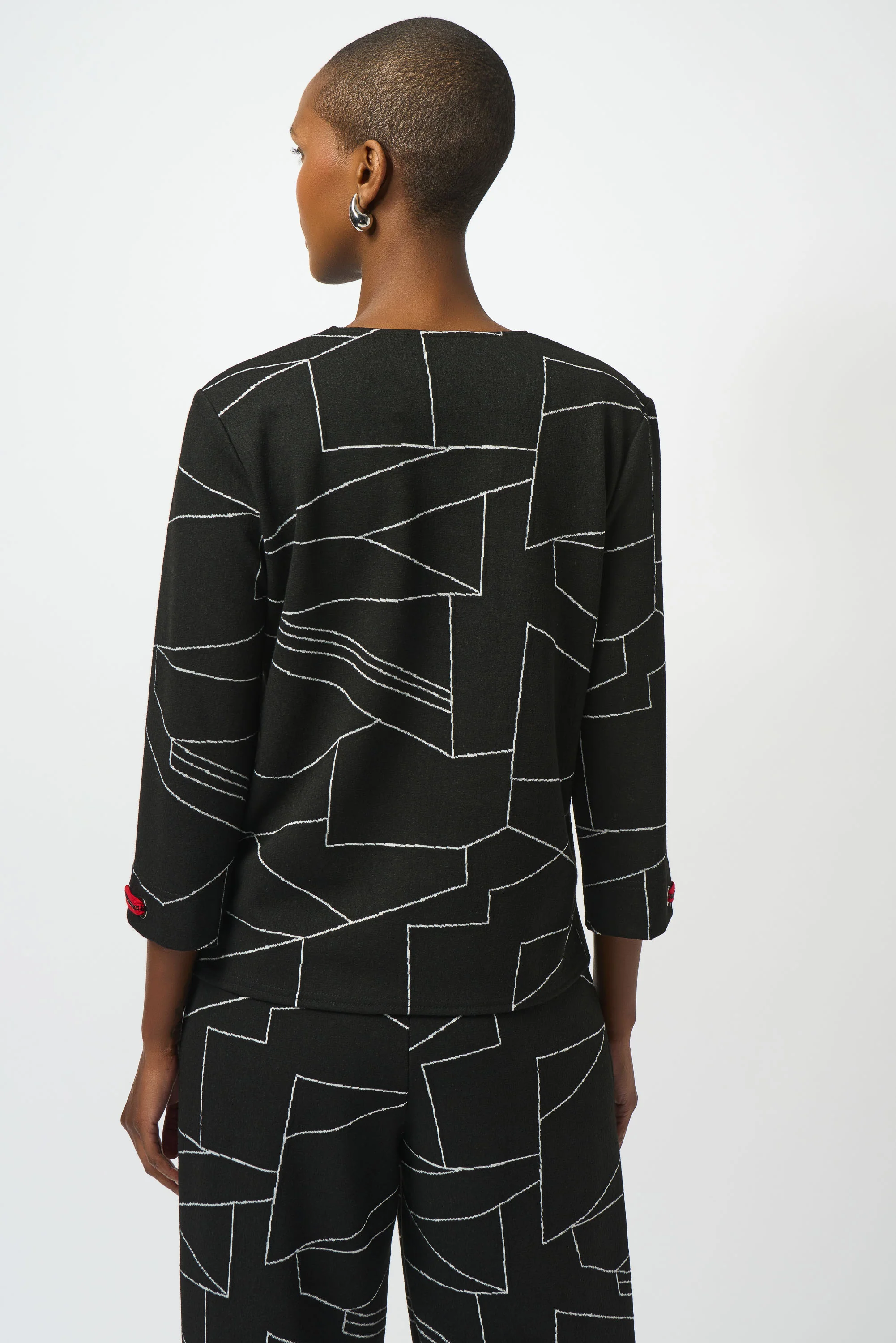 JOSEPH RIBKOFF- WOMEN'S V NECK PULLOVER TOP - Image 3