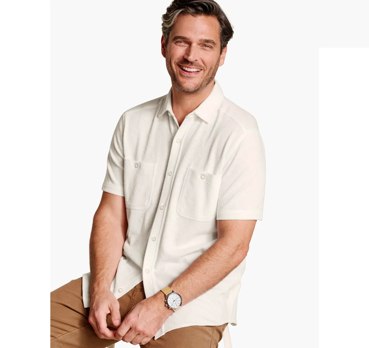 JOHNSTON & MURPHY - RILEY SHORT-SLEEVE KNIT SHIRT - Image 2
