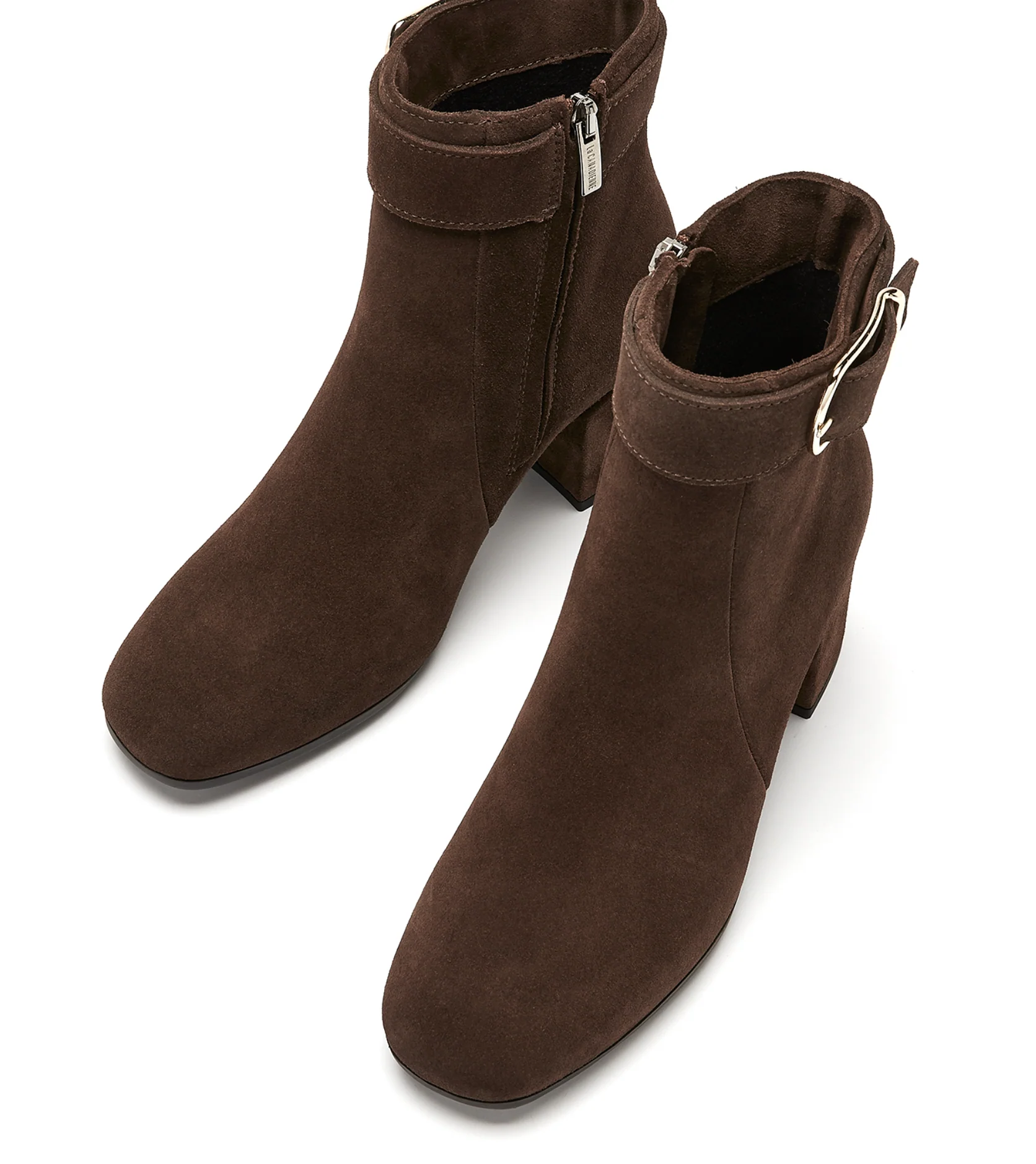 LA CANADIENNE- WOMEN'S JESSE SUEDE HEELED BOOTIE - Image 4