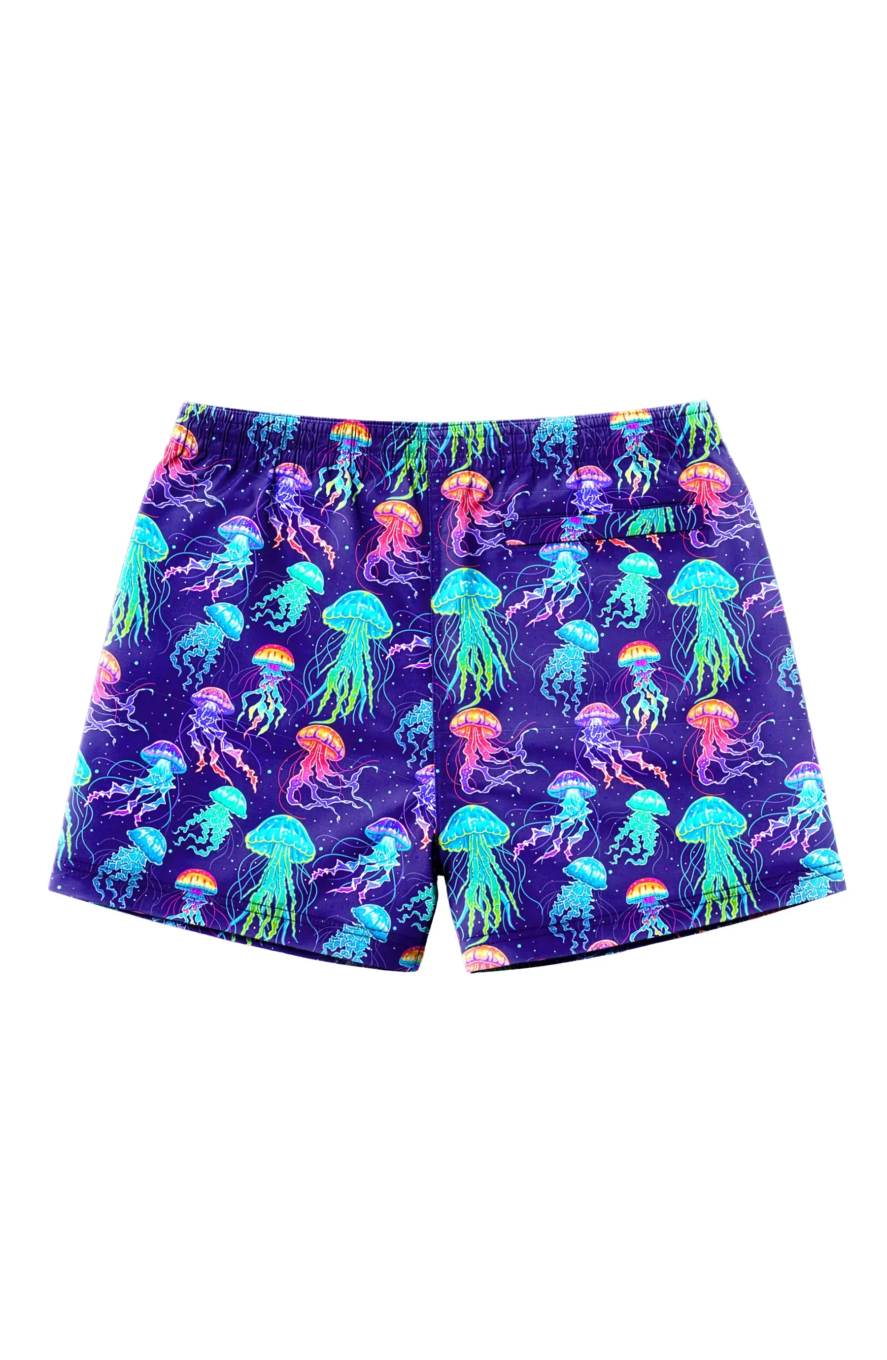 LIMEAPPLE -Dylan Boys Neon Jellyfish Print Board Shorts - Image 2