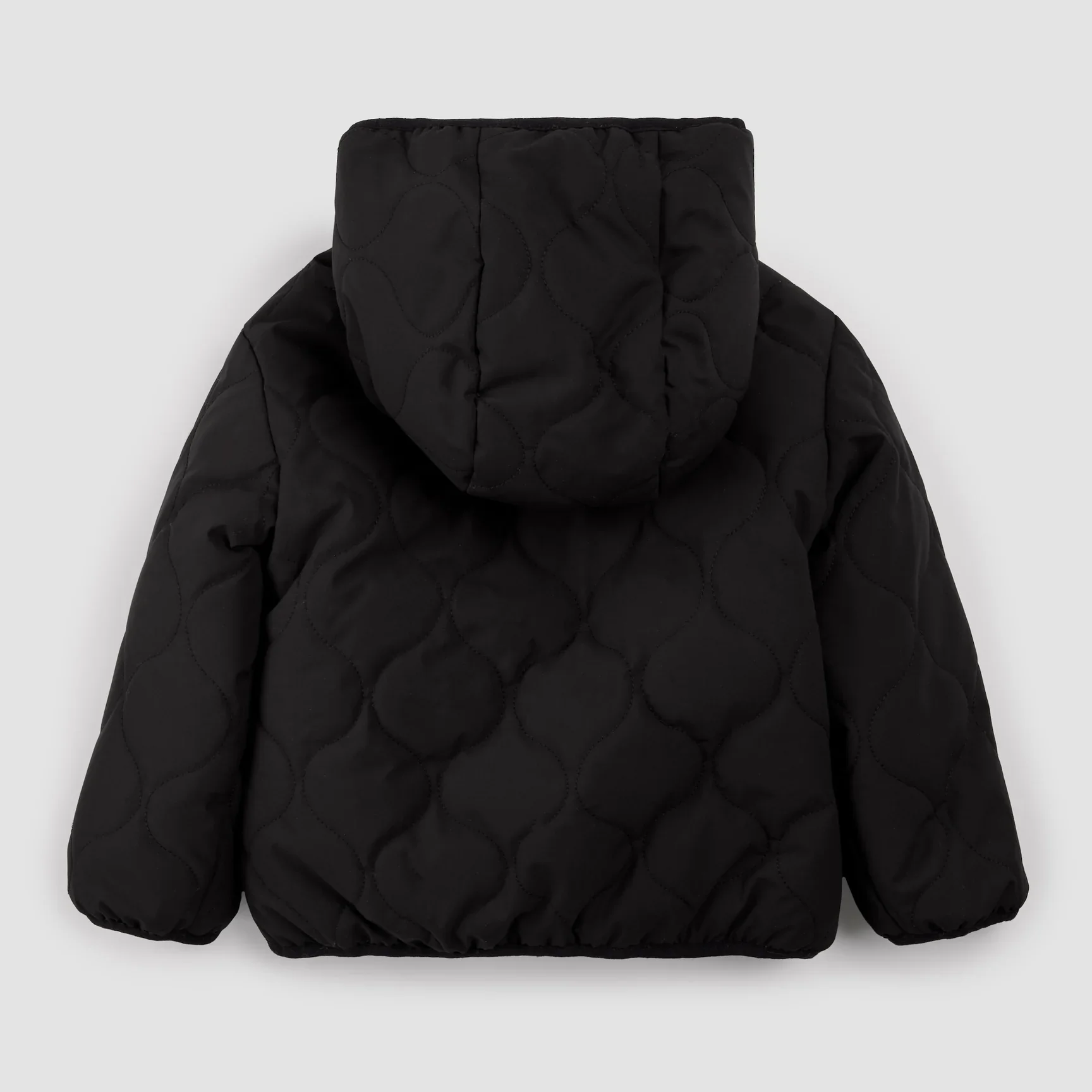 MILES THE LABEL- KIDS Winter Moss Plaid Print on Black Reversible Jacket - Image 3