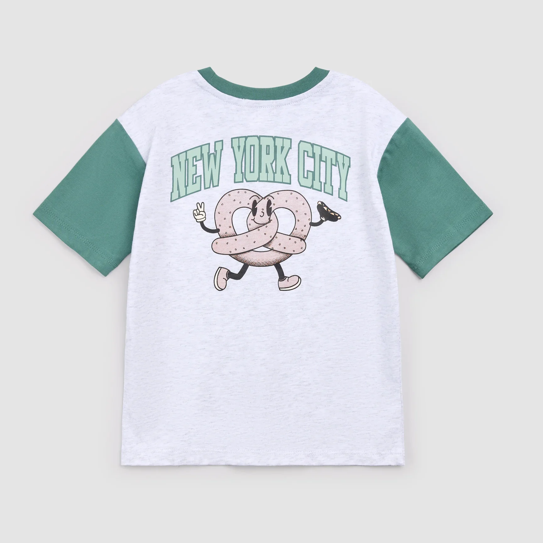 MILES THE LABEL - BOY S/S T-SHIRT KNIT-HEATHER GREY LT. 26SMW03T05-Y - Image 4