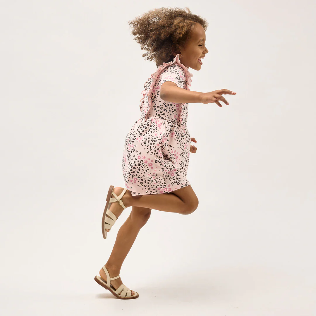 MILES THE LABEL - GIRL S/S DRESS KNIT-PINK LT. 26RMW02D02-K - Image 3