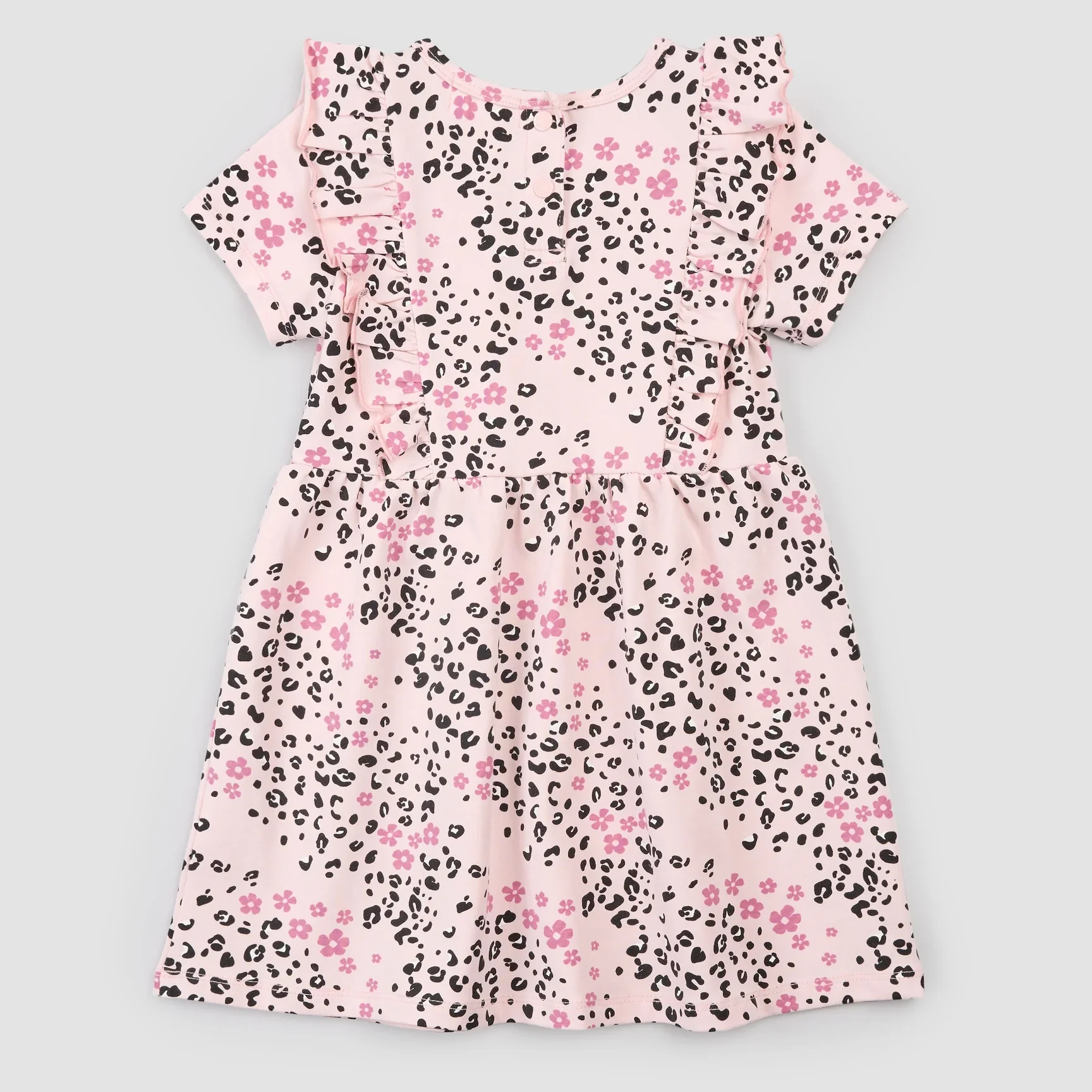 MILES THE LABEL - GIRL S/S DRESS KNIT-PINK LT. 26RMW02D02-Y - Image 5