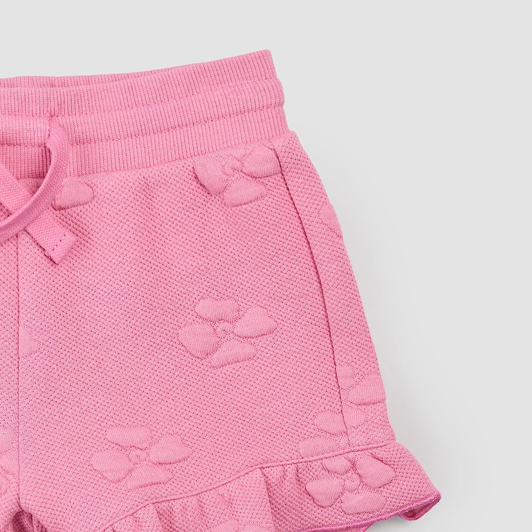 MILES THE LABEL - GIRL SHORT KNIT-PINK DK. 26RMW02B04-Y - Image 2