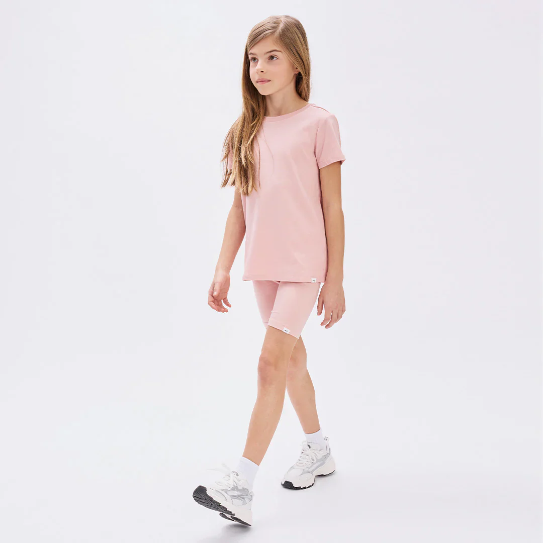MILES THE LABEL - GIRL TOP S/S KNIT-PINK LT. 26SBW27T11-K - Image 3