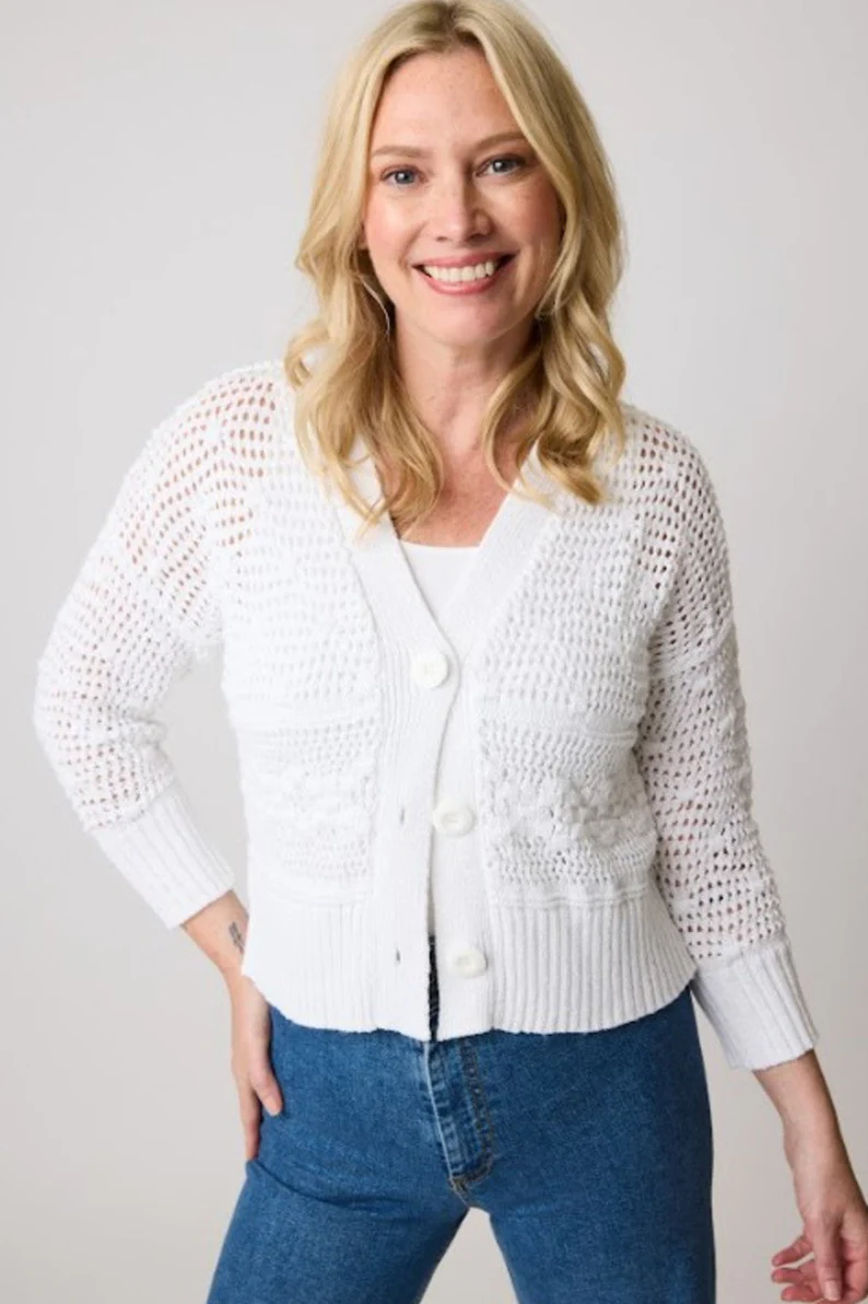 PARKHURST- WOMEN'S SHIMMER CARDIGAN - Image 2