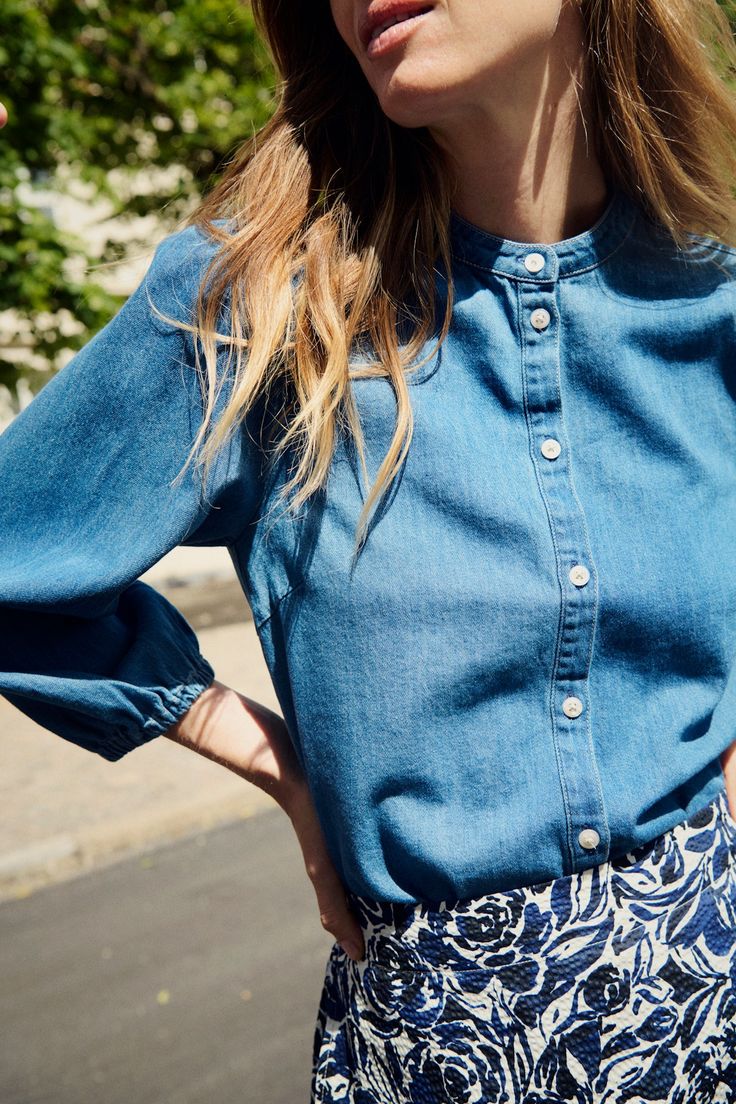 PART TWO- WOMEN'S NICOLIE BUTTON UP SHIRT - Image 4
