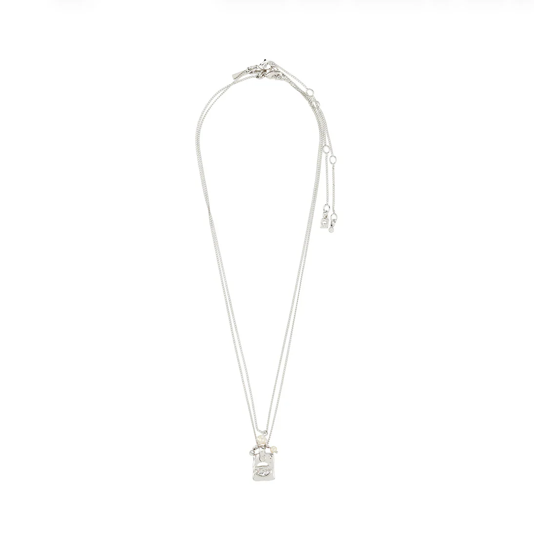 PILGRIM - Necklace : Fire : Silver Plated : Crystal - Image 2