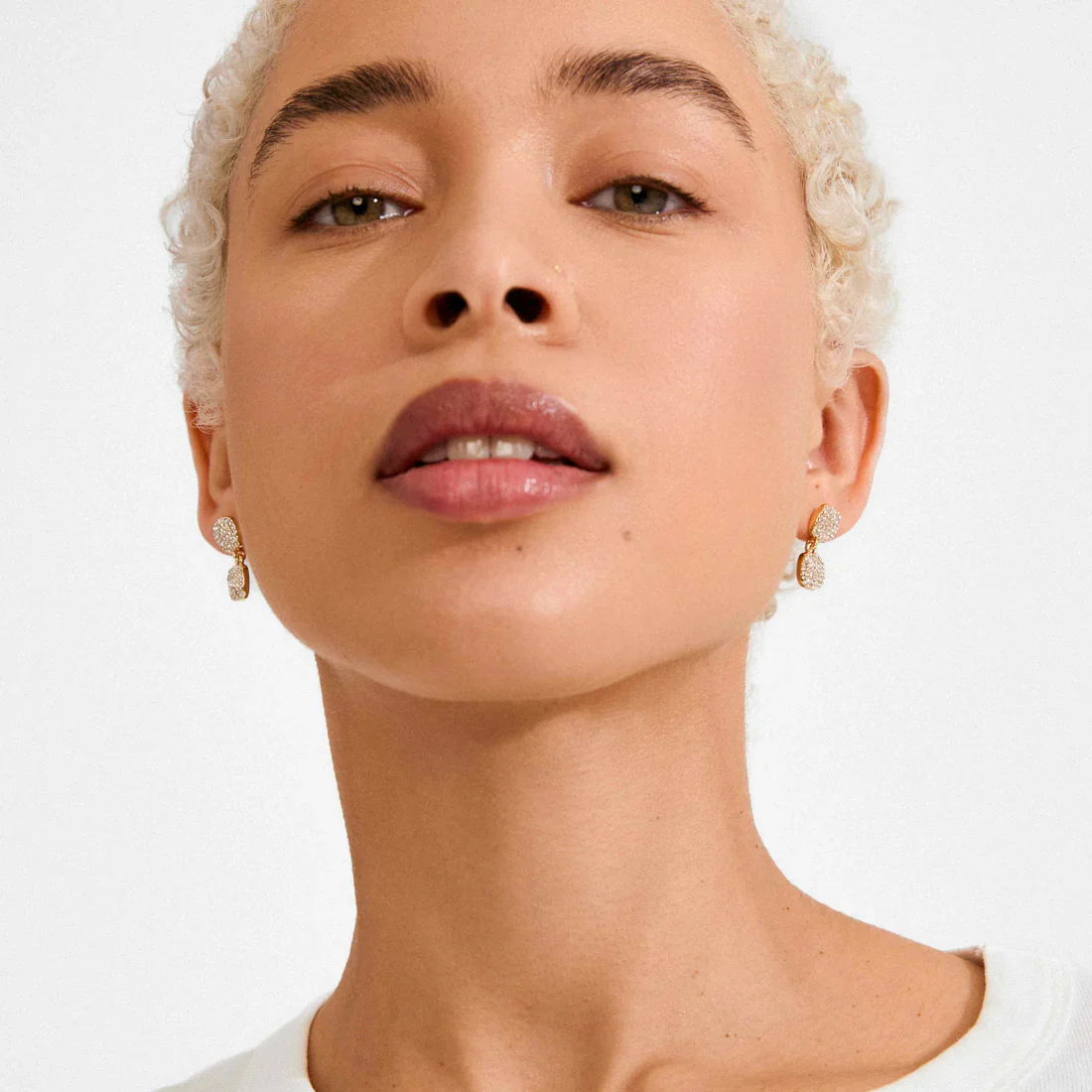 PILGRIM - (W) Earrings : Ember : Gold Plated : Crystal - Gold Plated - Image 2