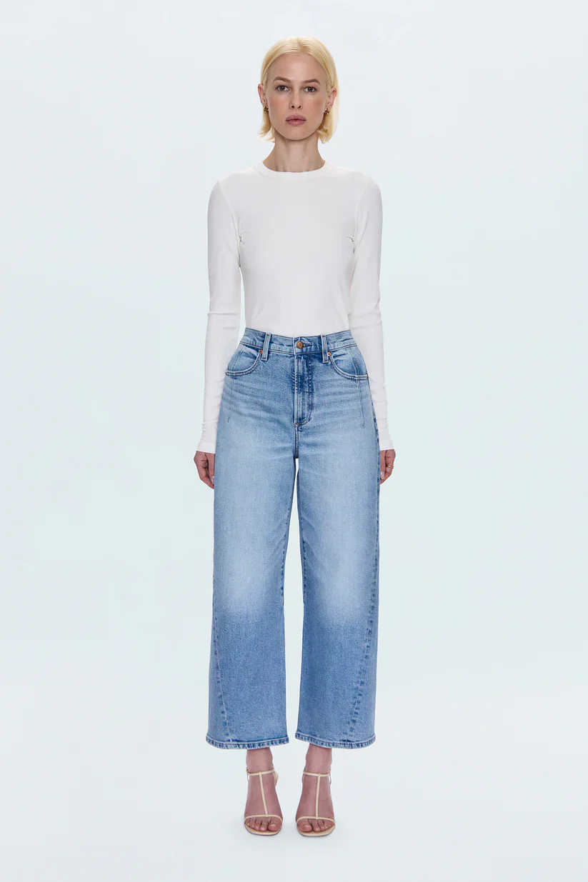 PISTOLA - WOMEN'S HIGH RISE BOWED ANKLE KYRA PANT - Image 2