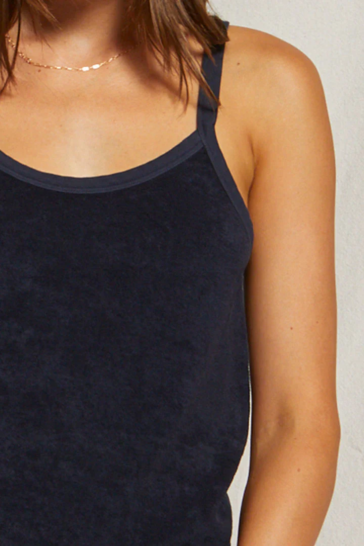 PERFECT WHITE TEE- LOOP TERRY MINI DRESS - Image 6