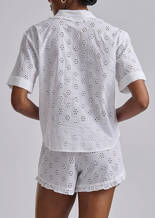 RALPH LAUREN -  CTTN EYELET SHRT SLEEVE PJ SET 4P0694R3 - Image 5