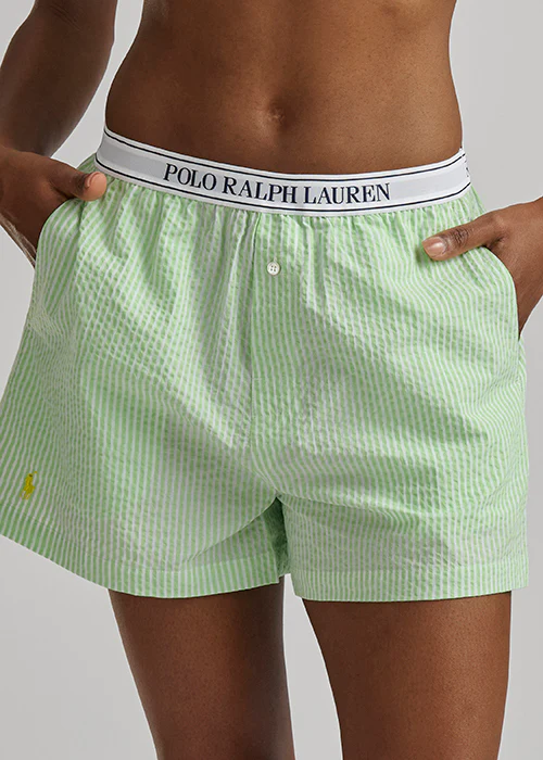RALPH LAUREN -  SEERSUCKER BOXER W LOGO ELSTIC 4P0783R3 - Image 2