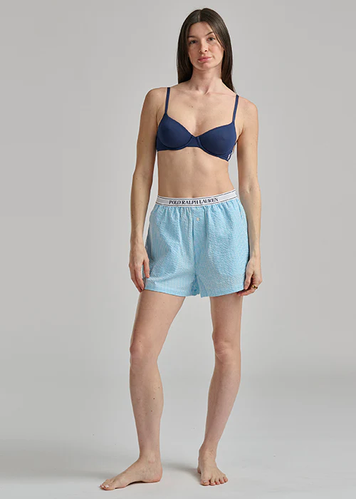 RALPH LAUREN -  SEERSUCKER BOXER W LOGO ELSTIC 4P0783R3 - Image 6