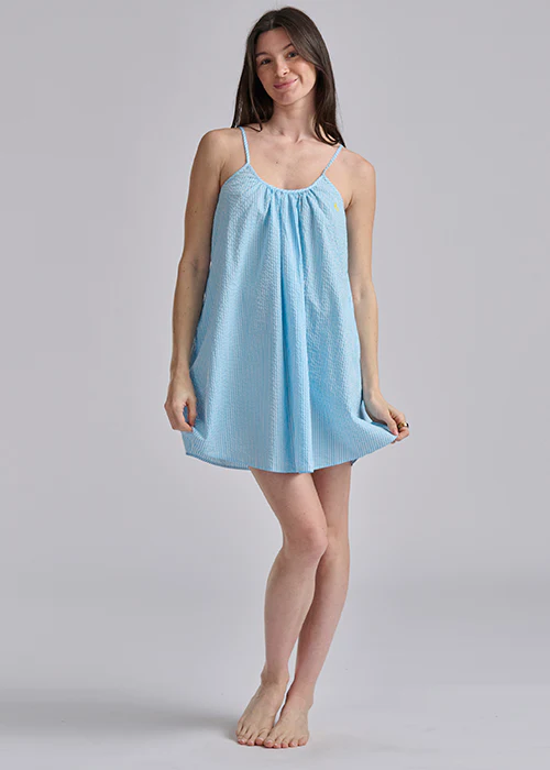 RALPH LAUREN -  SEERSUCKER SLIP DRESS 4P0782R3 - Image 2