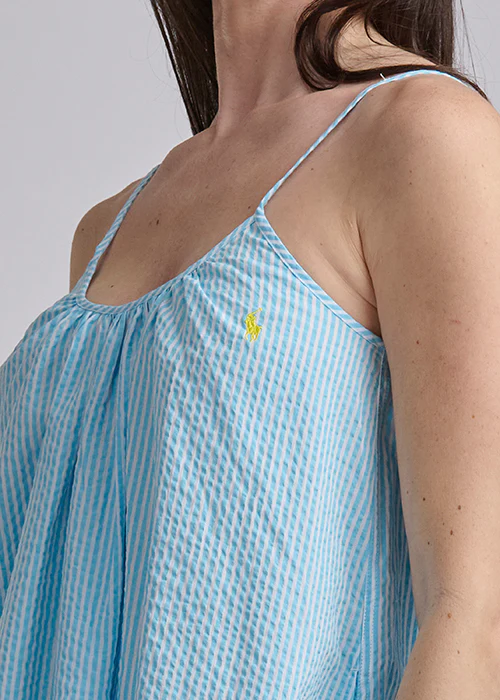 RALPH LAUREN -  SEERSUCKER SLIP DRESS 4P0782R3 - Image 5