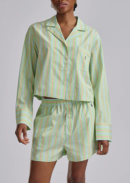 RALPH LAUREN -  STPS CROP/BOXER PJ SET 4P8010R3 - Image 2