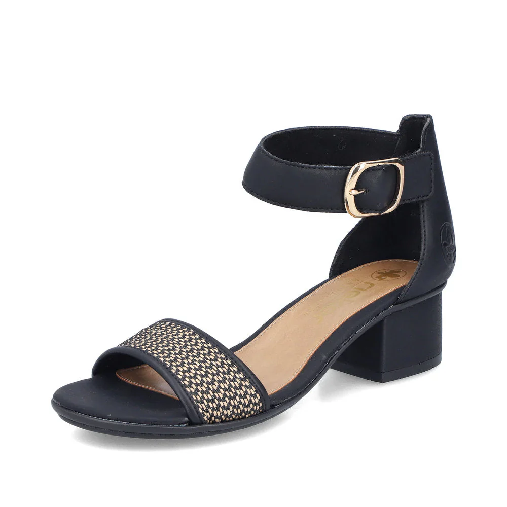 RIEKER- WOMEN'S 64952-00 BLOCK HEEL SANDAL - Image 2