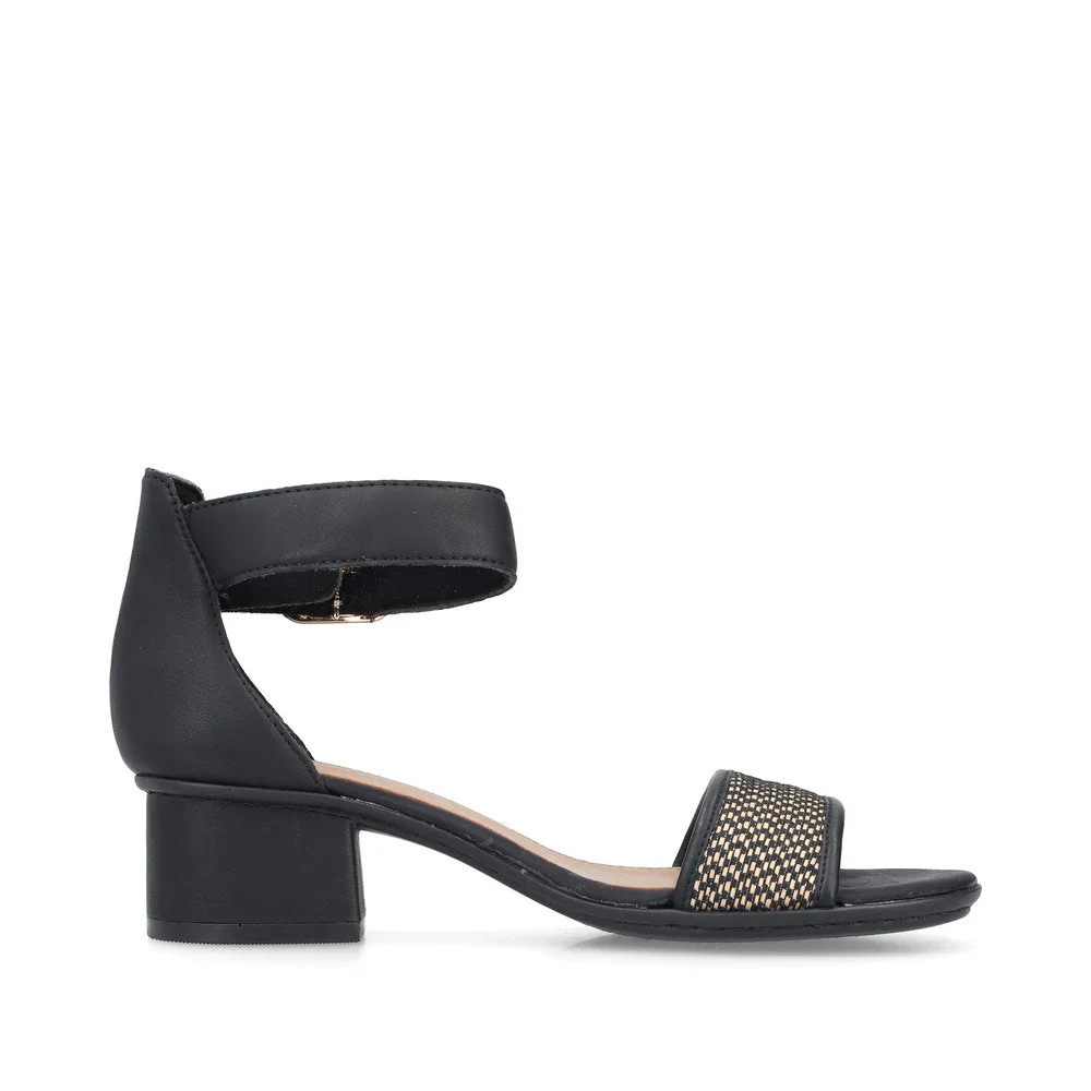 RIEKER- WOMEN'S 64952-00 BLOCK HEEL SANDAL - Image 3