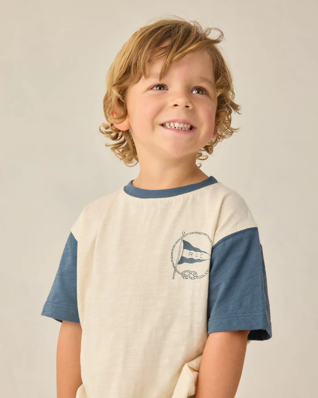 RYLEE + CRU - CONTRAST S/S TEE NAUTICAL FLAG - Image 2