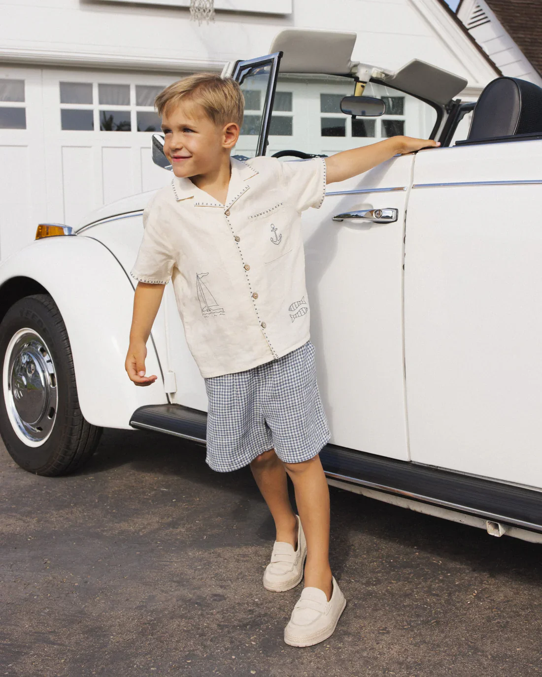 RYLEE + CRU - KIDS LAPEL COLLAR SHIRT SAILOR - Image 2