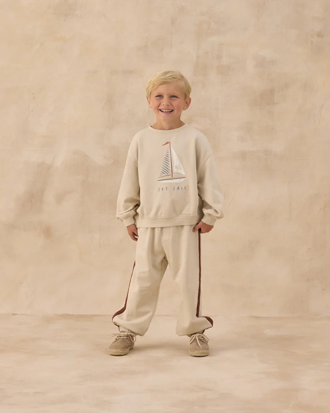 RYLEE + CRU - KIDS OVERSIZED SWEATSHIRT SET SAIL - Image 3