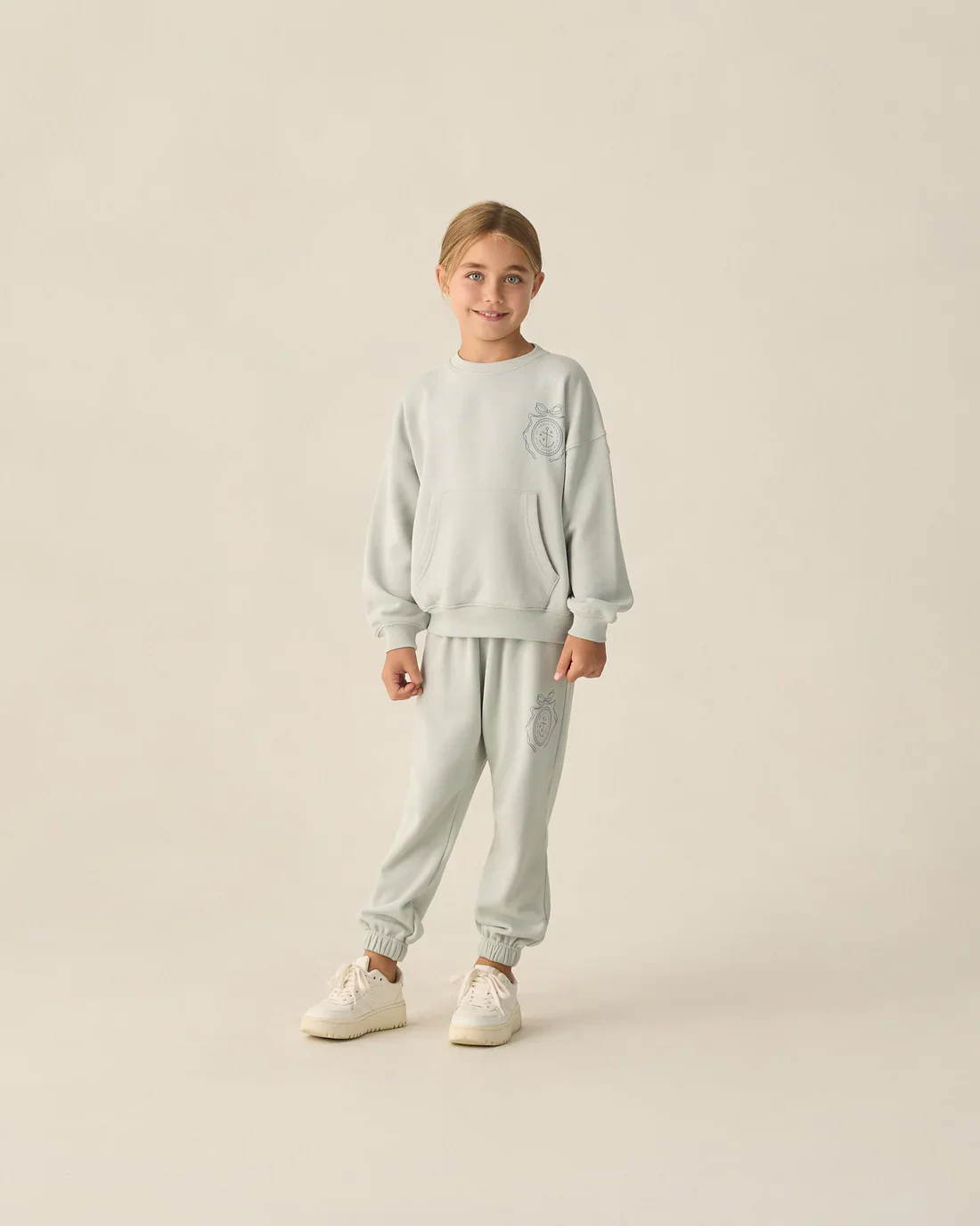 RYLEE + CRU - KIDS POUCH POCKET CREW SEAFOAM - Image 2