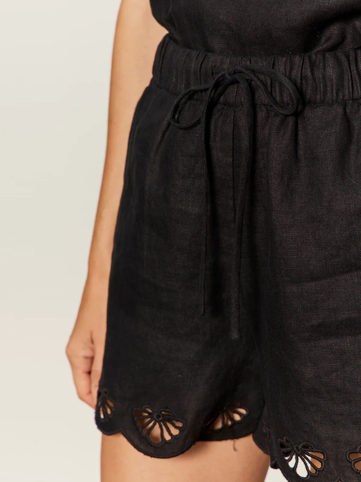 SANCTUARY - ALMOST THERE LINEN SHORTS - Image 6