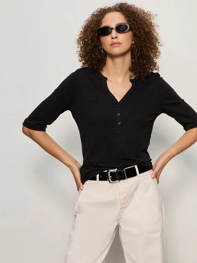 SANCTUARY - WOMEN'S ROLLED SLEEVE TEE - Image 2