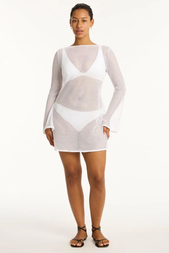 SEA LEVEL- WOMEN'S SURF MESH COVER UP - Image 2