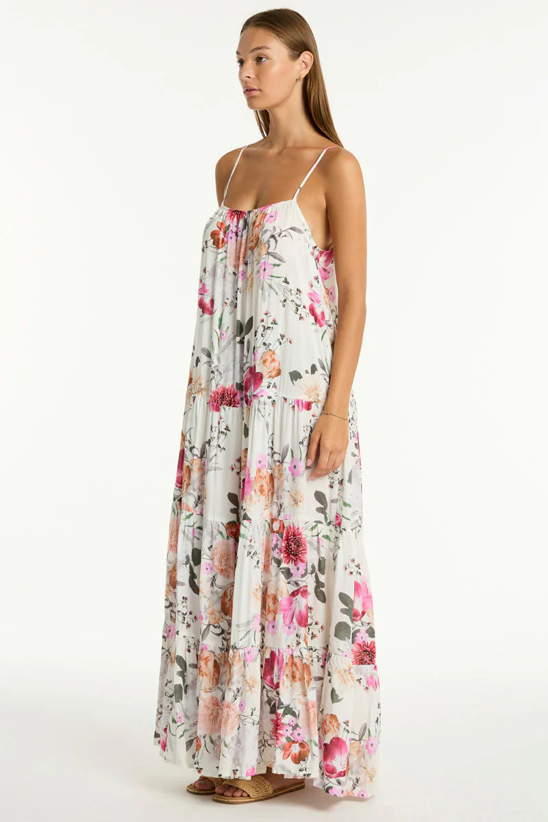 SEA LEVEL- WOMEN'S BELLE TIERED MAXI SUNDRESS COVER UP - Image 3