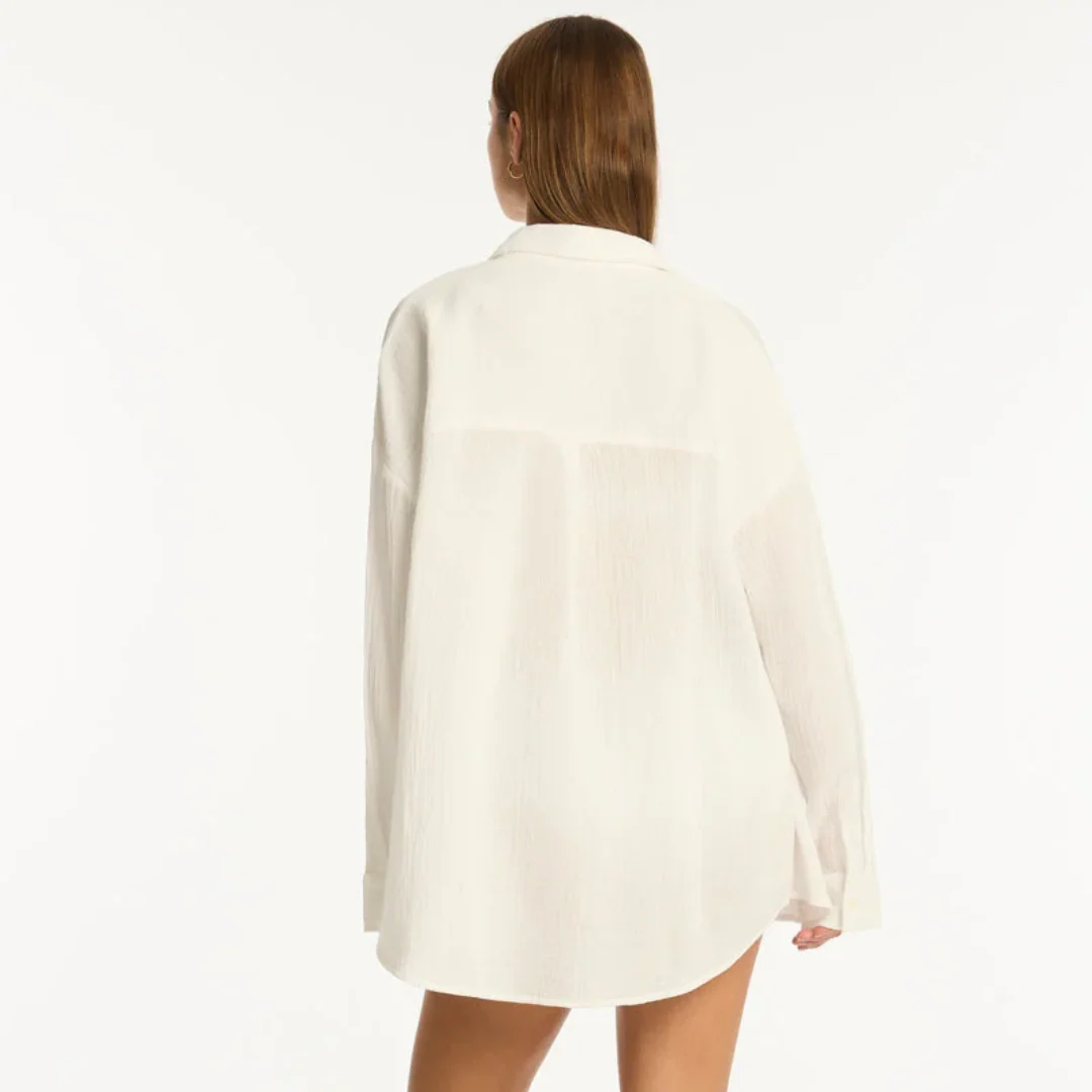 SEA LEVEL- WOMEN'S SUNSET BEACH SHIRT - Image 3