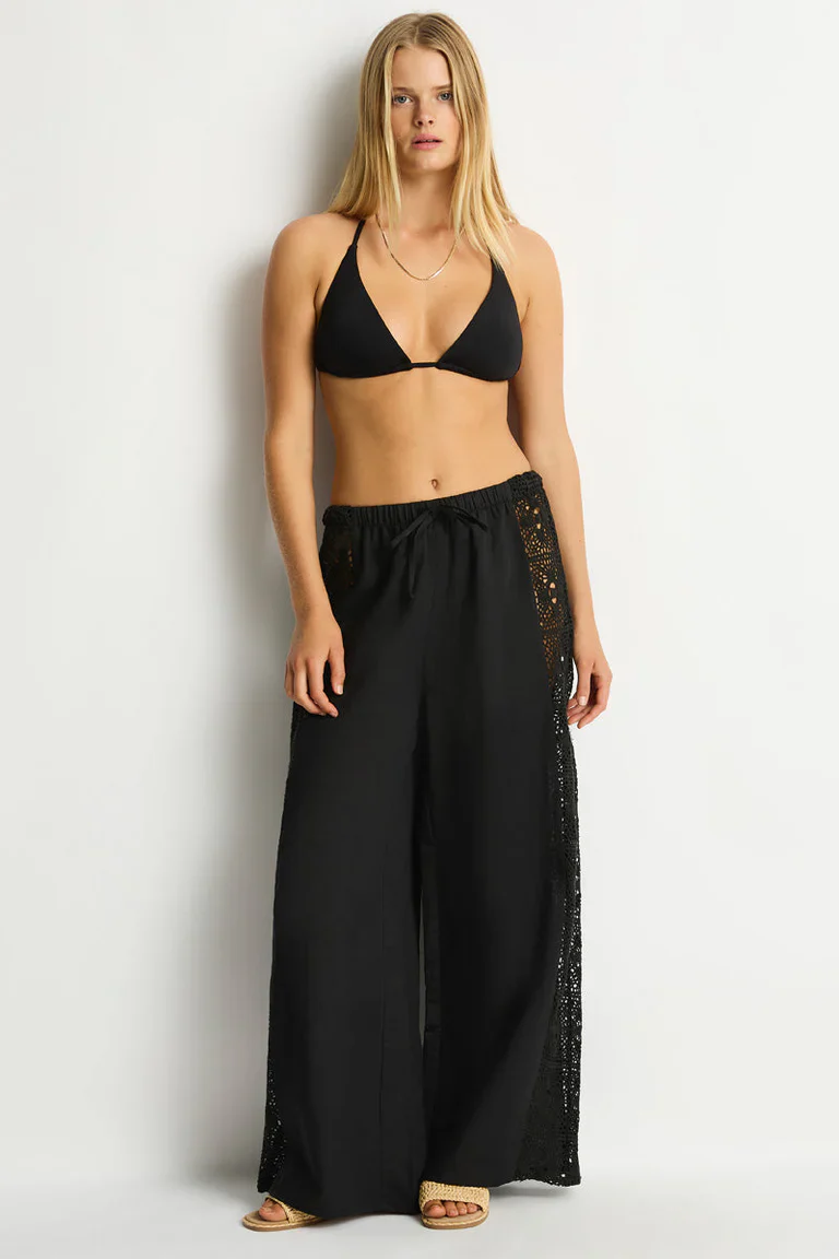 SEA LEVEL - SHORE LINEN PANELLED BEACH
PANT - Image 3