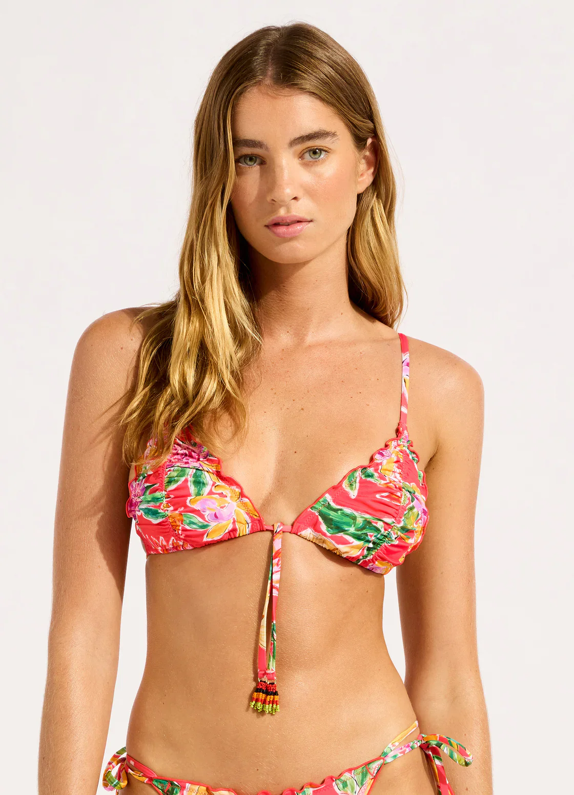 SEAFOLLY- Hothouse Flowers Triangle Bikini Top - Image 2