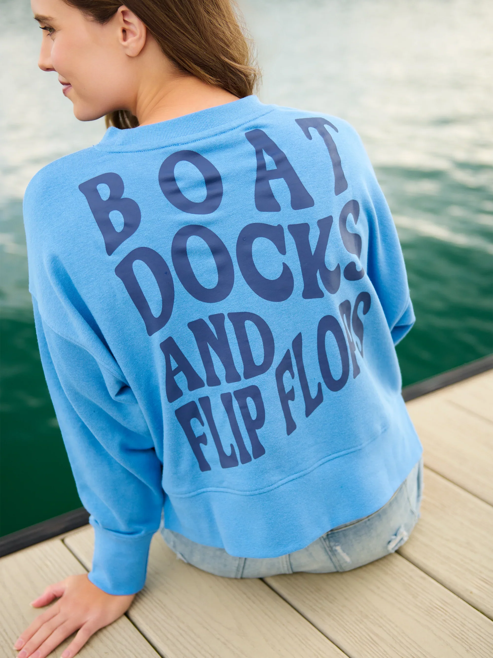 SHIRALEAH - BOAT DOCKS AND FLIP FLOPS SWEATER - Image 5
