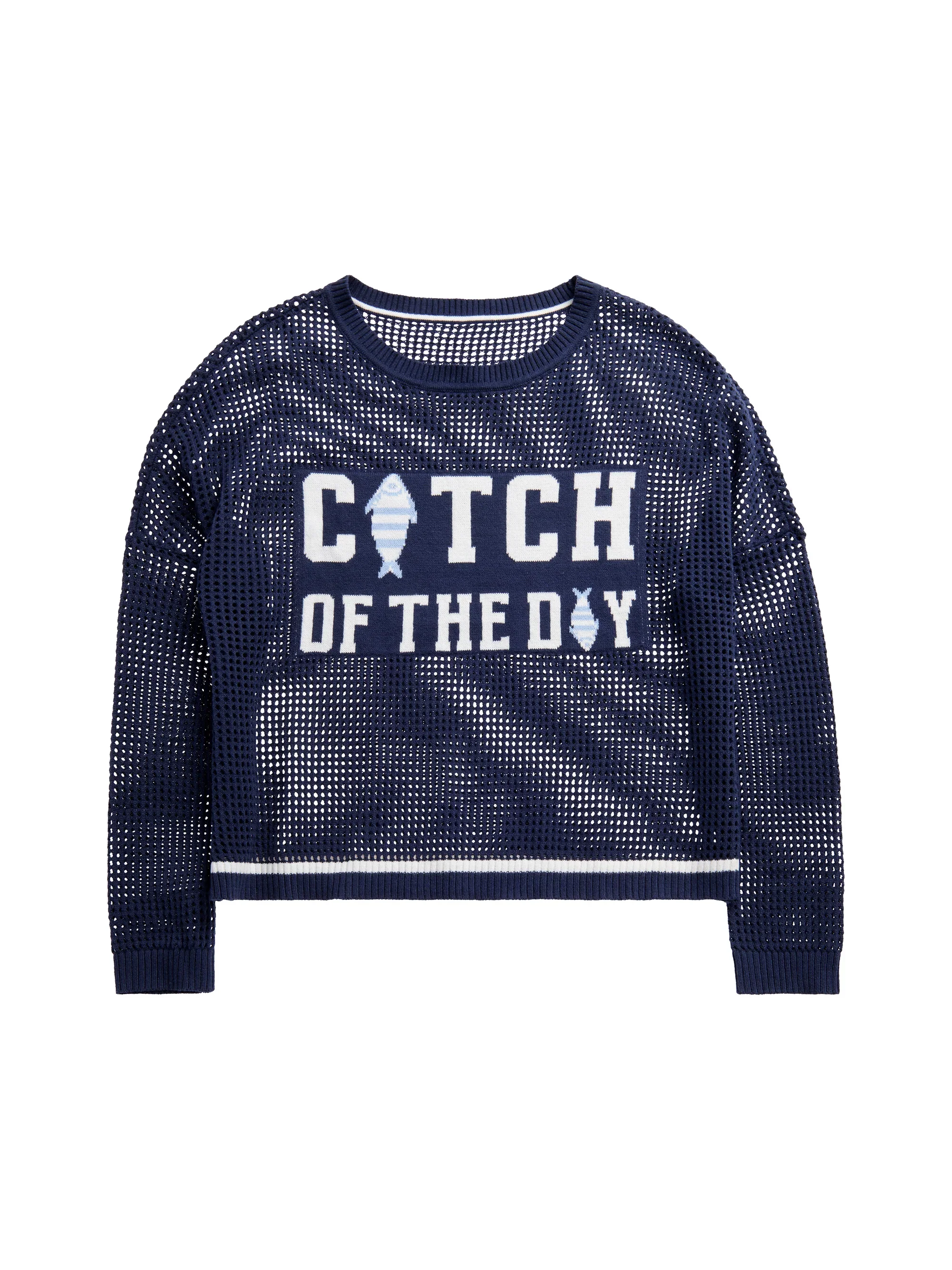 SHIRALEAH - CATCH OF THE DAY MESH SWEATER - Image 6