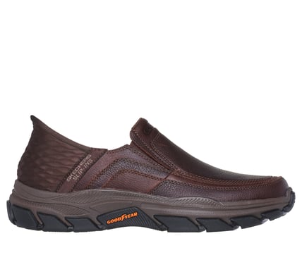 SKECHERS- MEN'S RESPECTED-ELGIN MOC TOE LEATHER SLIP-IN SHOE - Image 2