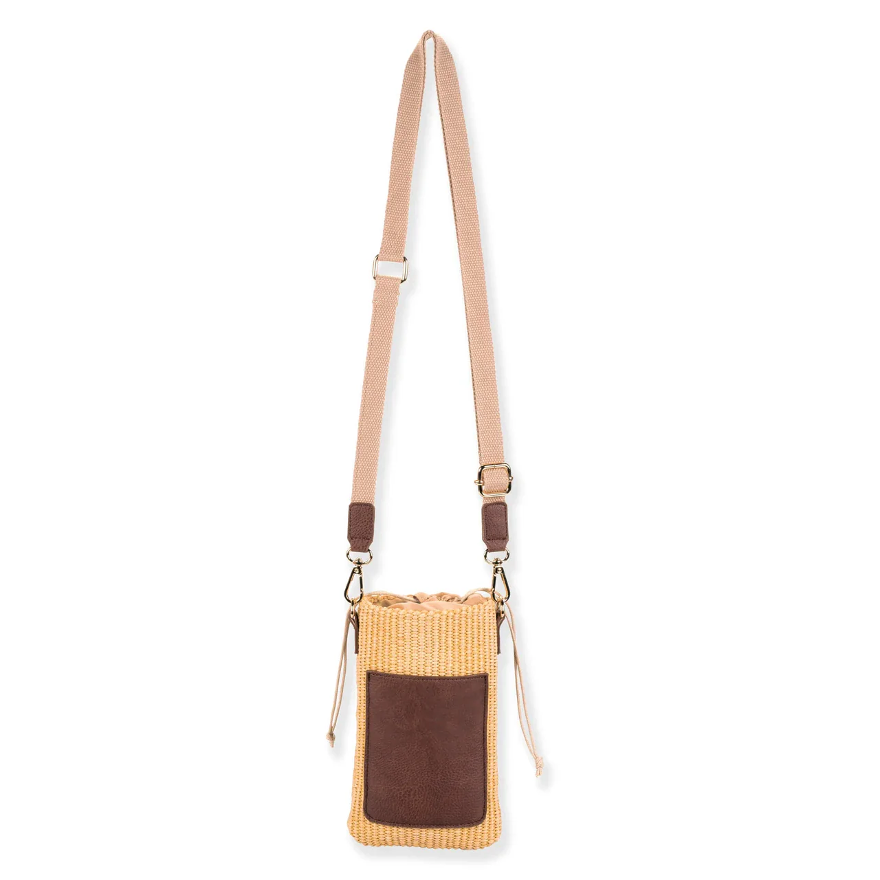 SUN 'N' SAND - CE6758 STRAW/FAUX LEATHER CROSSBODY - Image 2