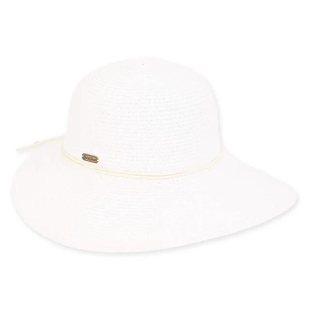 SUN 'N' SAND - HH2384 PAPER BRAID TAPERED FLOPPY HAT - Image 2