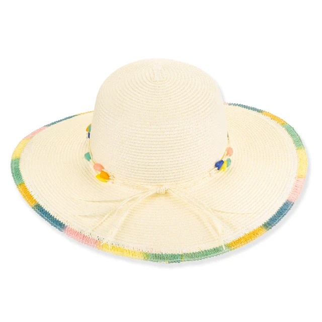SUN 'N' SAND - HH3426 PAPER BRAID FLOPPY HAT - Image 2