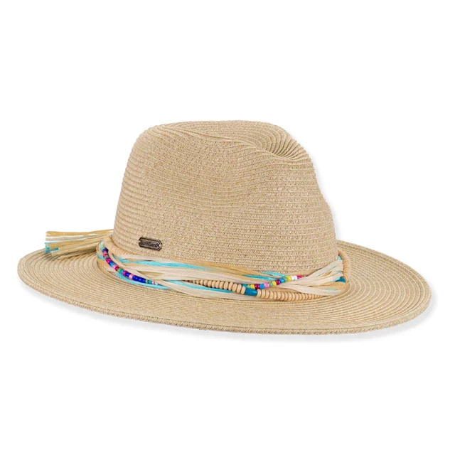 SUN 'N' SAND - HH3496 PAPER BRAID SAFARI HAT - Image 2