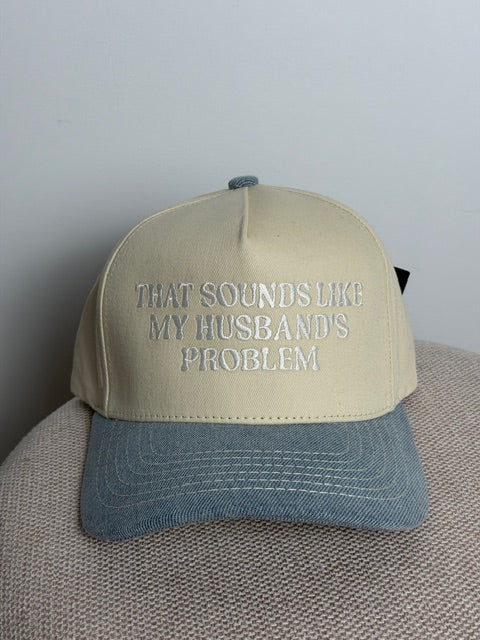 THAT SOUNDS LIKE..EMBROIDERED TWO-TONE TRUCKER HAT - Image 2