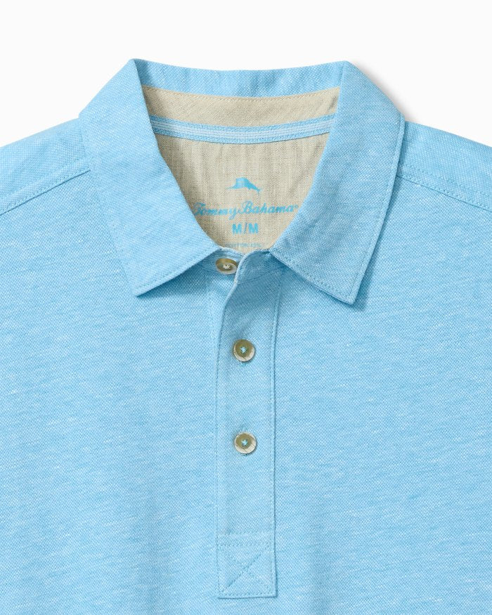 TOMMY BAHAMA- MEN'S LAURITO BEACH LINEN BLEND POLO - Image 8