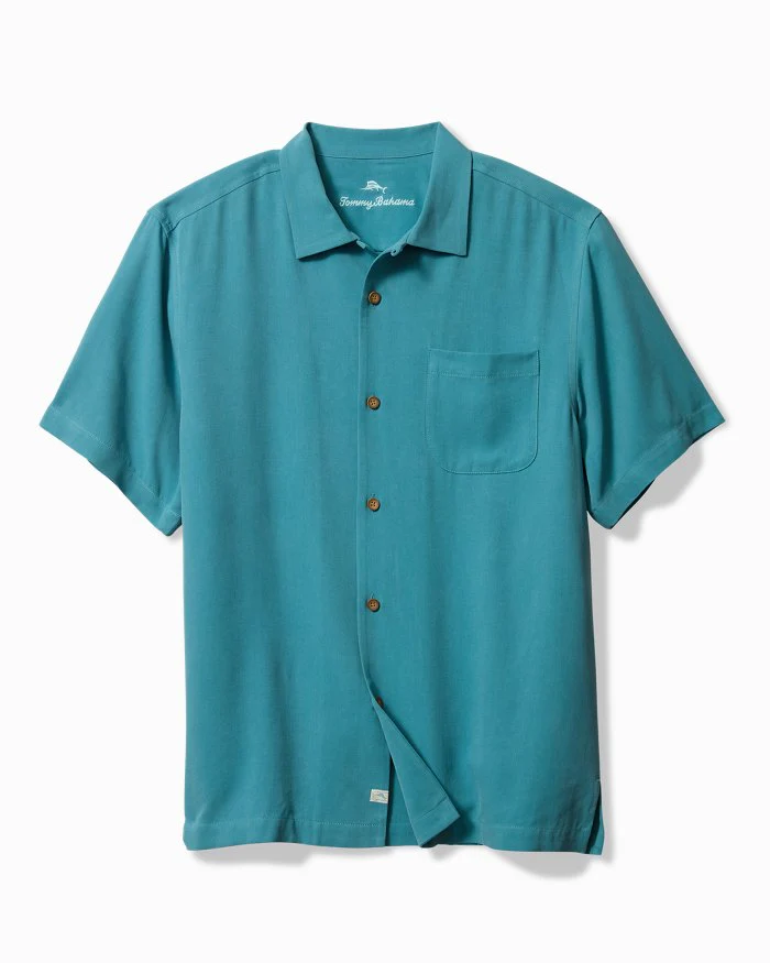 TOMMY BAHAMA- Men's Grand Prix Silk Camp Shirt - Image 3
