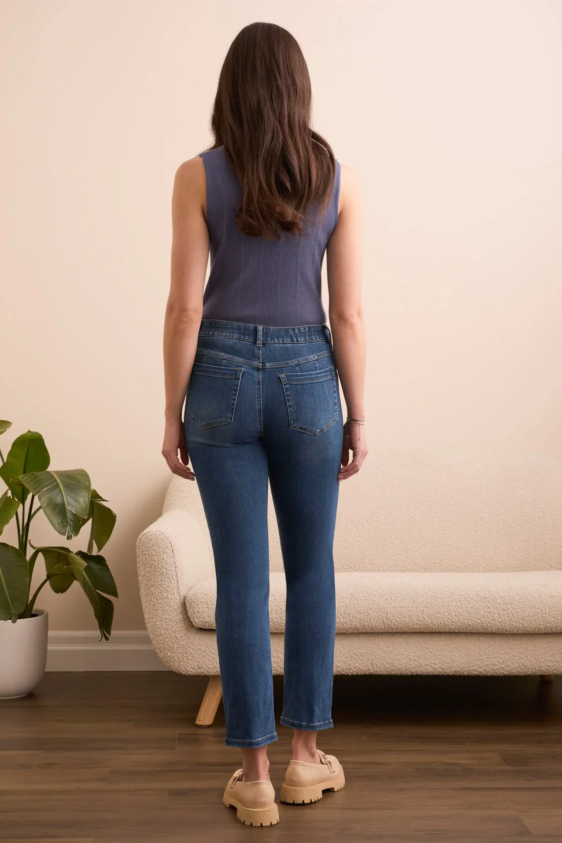 TRIBAL - Sophia Mid Rise, Pull-On Slim #5891O - Image 4