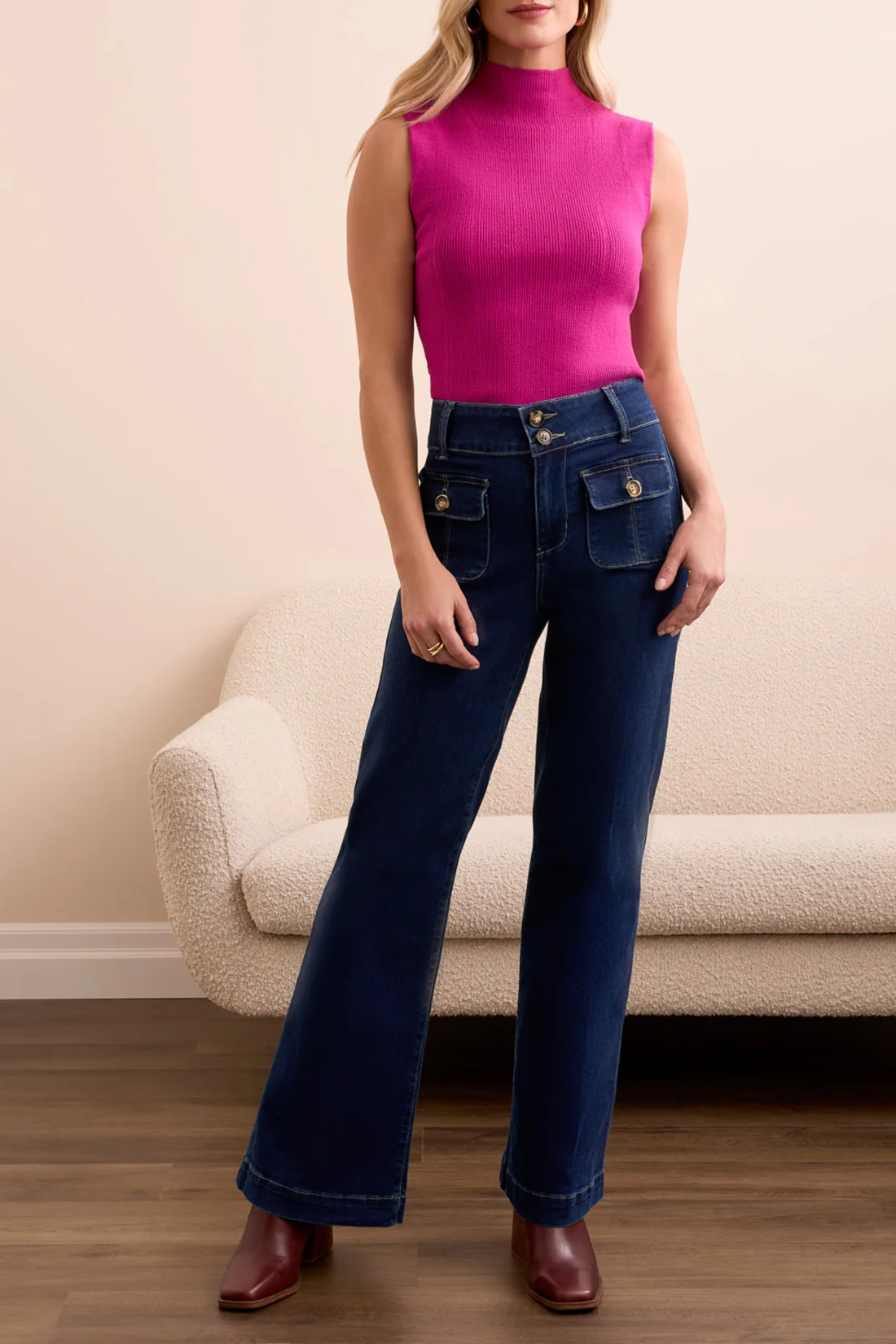 Tribal - Brooke High Rise, Trouser Jean #5903O - Image 3