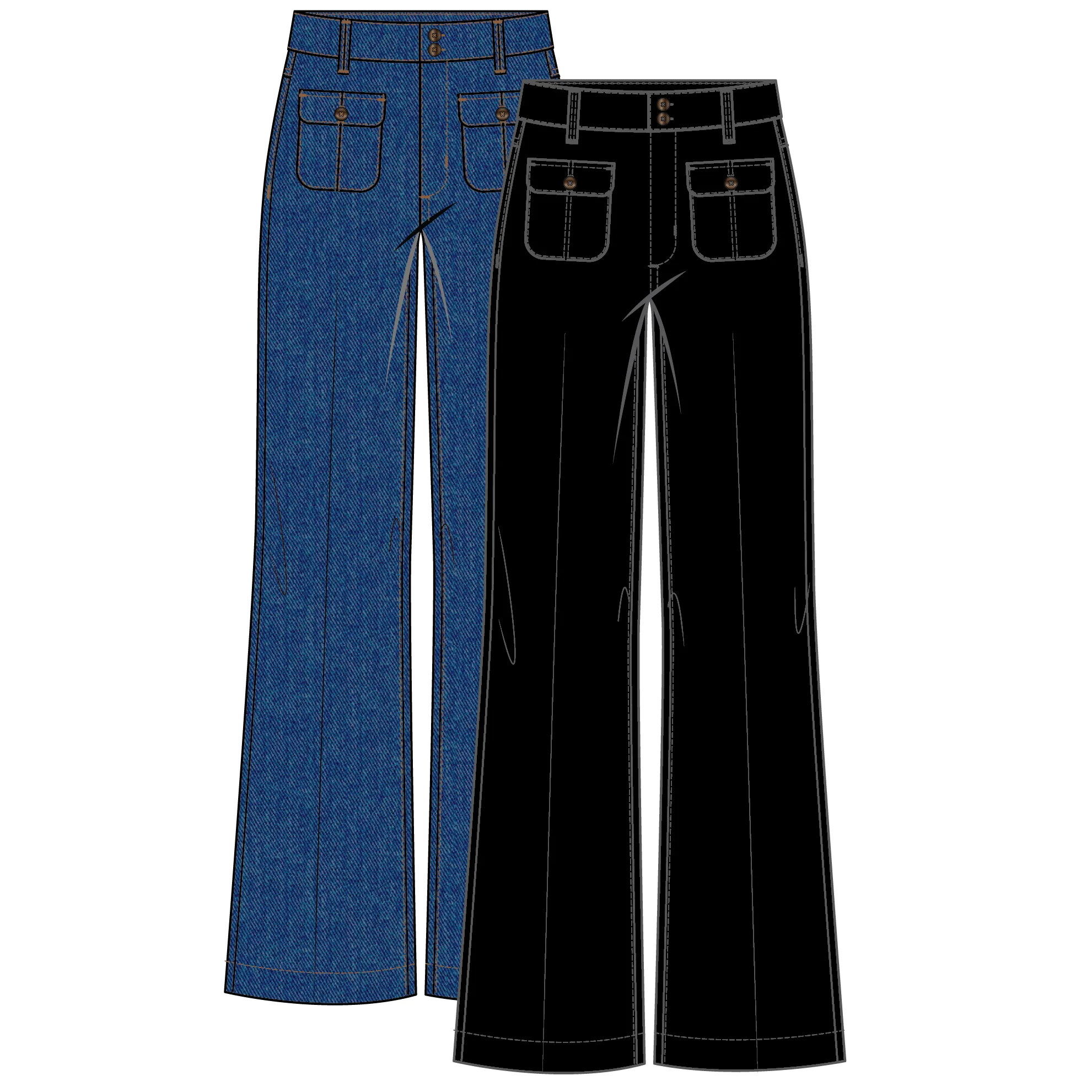 Tribal - Brooke High Rise, Trouser Jean #5903O - Image 7